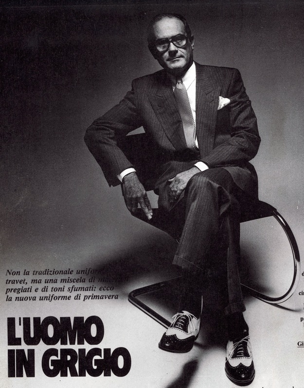 [1984 febbraio] Modello (gratis scemo2) per Armani [Foto © Alfa Castaldi per Linea Capital]