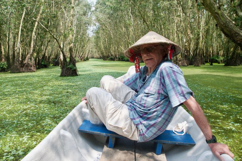 Nella foresta di mangrovie Delta del Mekong Vietnam 2017
