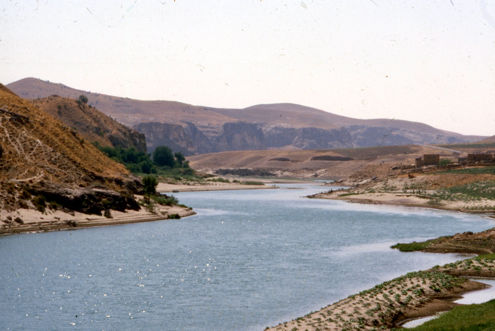 Il fiume Tigri nell'agosto 1978