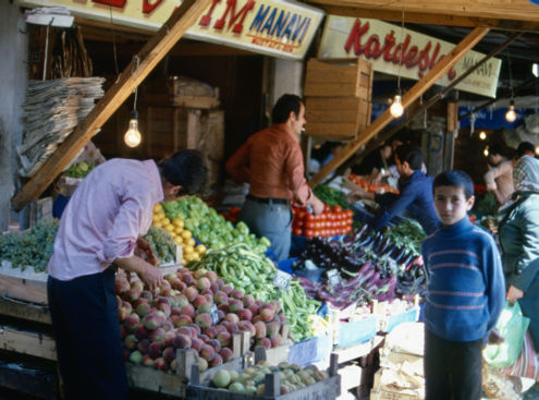 Il bazar di Kayseri nell'agosto 1978
