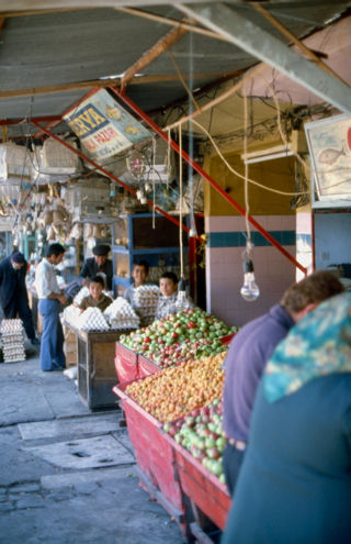 Il bazar di Kayseri nell'agosto 1978