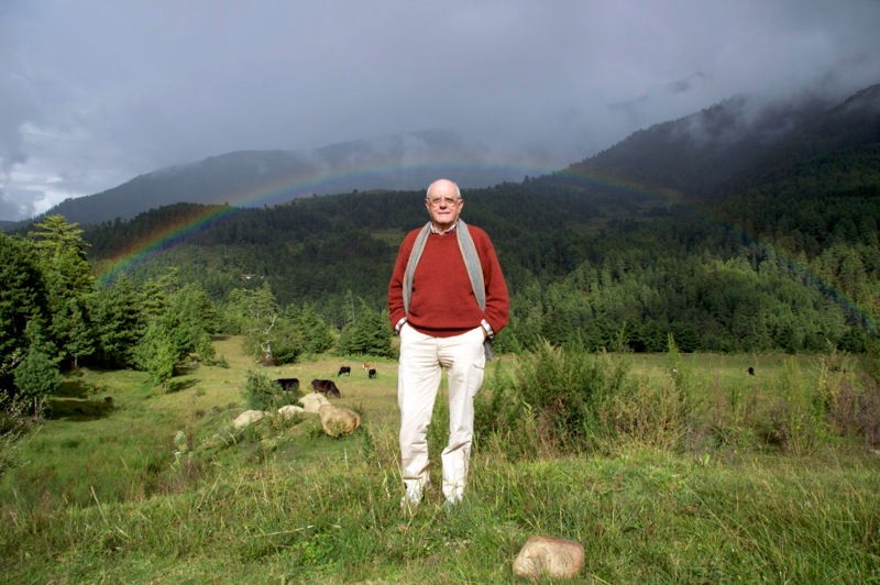 Lo scrittore Mario Biondi in Bhutan